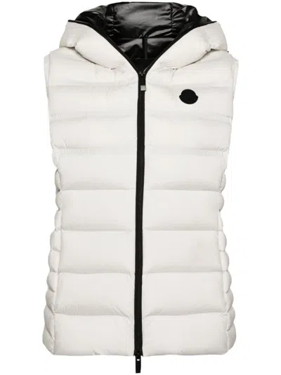 Shop Moncler Logo-patch Quilted Gilet In Black