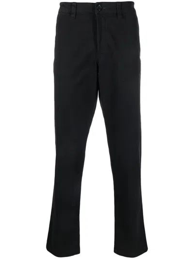 Shop Paul Smith Organic-cotton Straight-leg Trousers