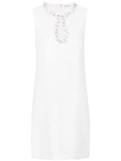 P.a.r.o.s.h Sleeveless Sequin-embellished Dress In Panna