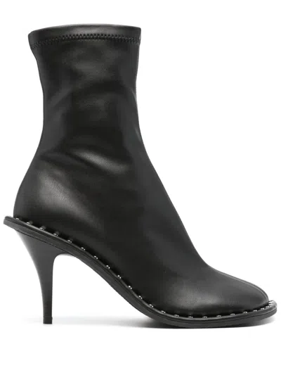 Stella Mccartney Ryder Sock Ankle Boots With Heel In Black