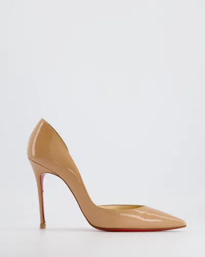 Shop Christian Louboutin Iriza Pumps In Patent Leather In Beige
