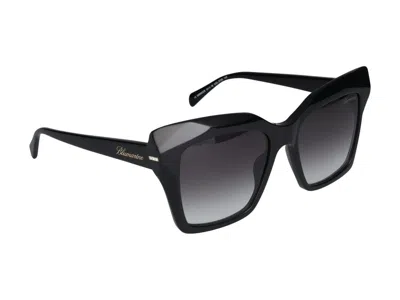 Shop Blumarine Sunglasses In Glossy Black
