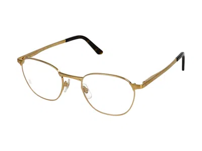 Shop Cartier Eyeglasses In Gold Gold Transparent