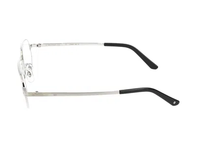 Shop Cartier Eyeglasses In Silver Silver Transparent