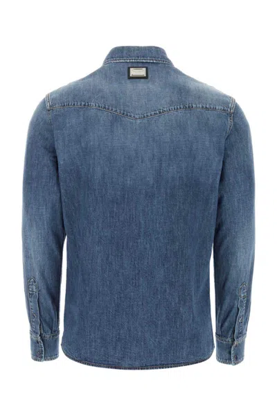 Shop Dolce & Gabbana Shirts In Blue