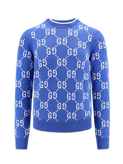 Shop Gucci Sweather In Blue