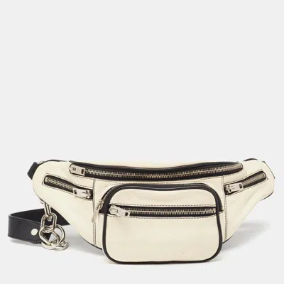 Shop Alexander Wang Leather Attica Belt Bag In White