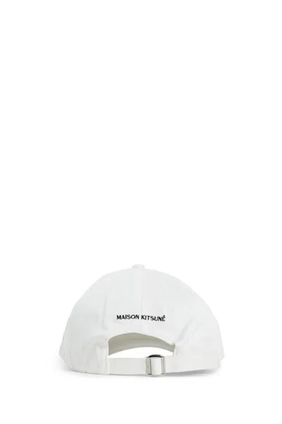 Shop Maison Kitsuné Hats In White