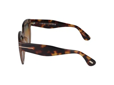 Shop Tom Ford Sunglasses In Light Brown Luc/smoke Grad