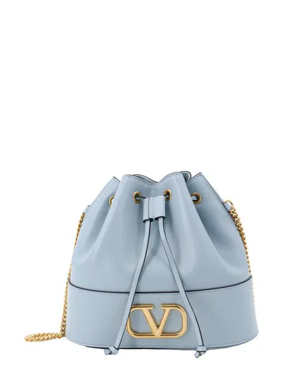 Shop Valentino Garavani Bucket Bag In Blue