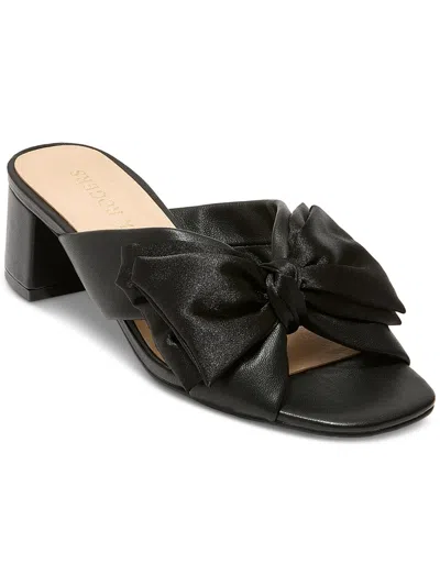 Shop Jack Rogers Debra Mid Womens Leather Slide Sandals In Black