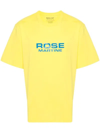 Shop Martine Rose Classic T-shirt In Yellow
