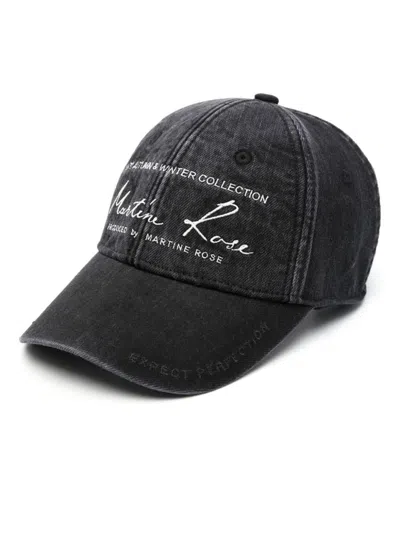 Shop Martine Rose Signature Cap In Black