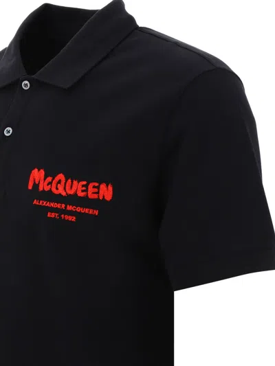 Shop Alexander Mcqueen Polo In Black