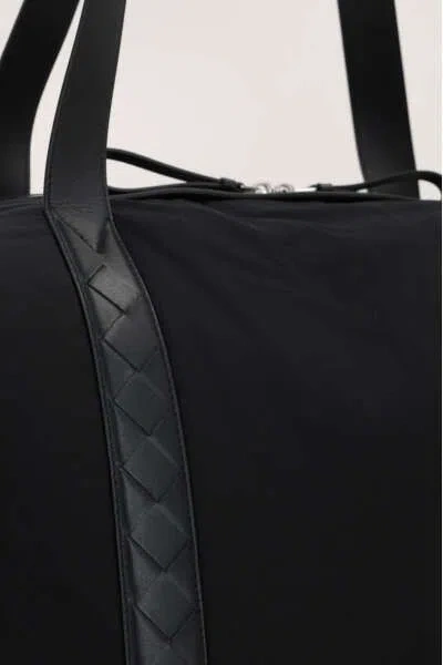 Shop Bottega Veneta Large "crossroad Weekender" Shoulder Bag In Black