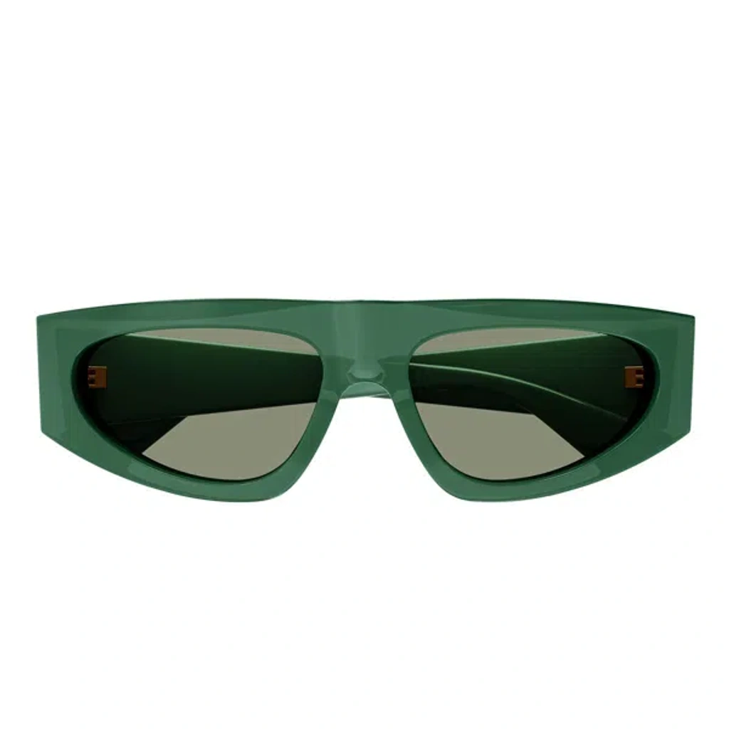 Bottega Veneta Bv1277s Sunglasses In 003 Green Crystal Green
