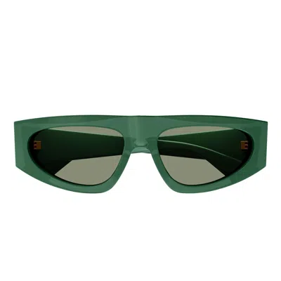 Bottega Veneta Bv1277s Sunglasses In 003 Green Crystal Green