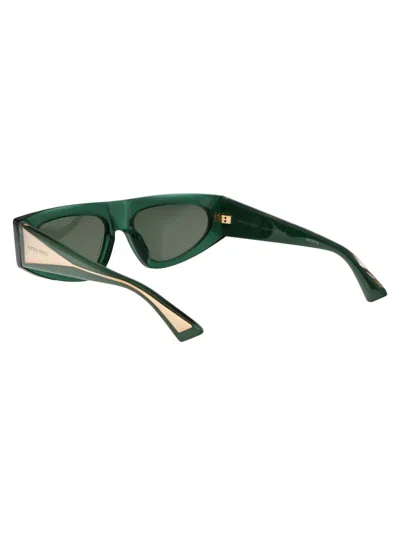 Bottega Veneta Bv1277s Sunglasses In 003 Green Crystal Green