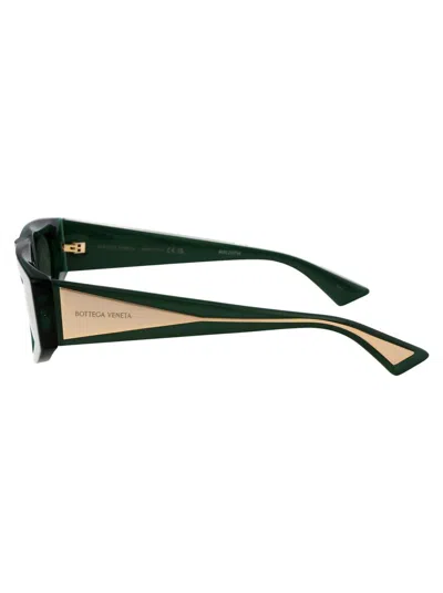 Bottega Veneta Bv1277s Sunglasses In 003 Green Crystal Green