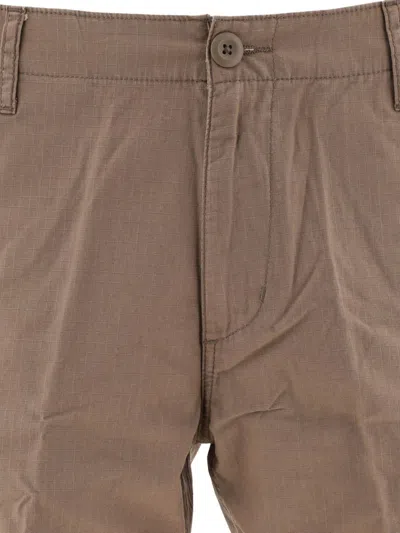 Shop Carhartt Wip Cotton Bermuda Shorts In Beige