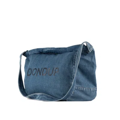 Shop Dondup Denim Crossbody Bag In Blue