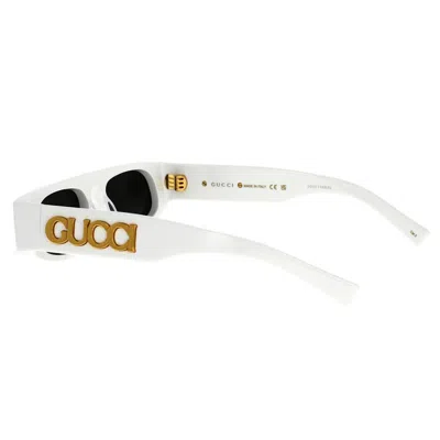 Shop Gucci Sunglasses In White White Grey