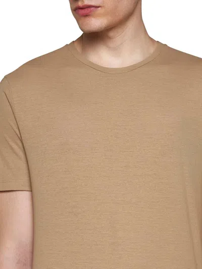 Shop Herno T-shirts And Polos In Sand