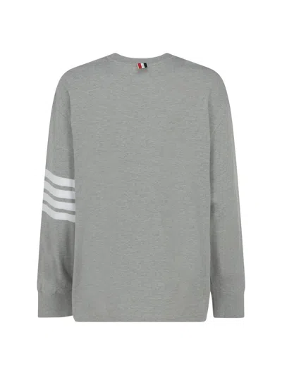 Shop Thom Browne Sweatshirts In Lt Grey
