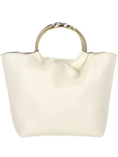 Shop Valentino Garavani Bucket Bags In Beige