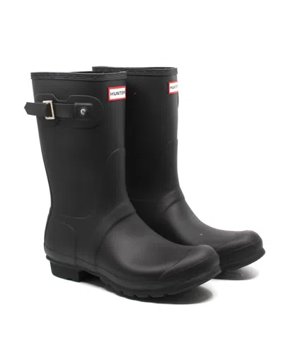 Shop Hunter Women's Original Short Matte Rain Boots In Black