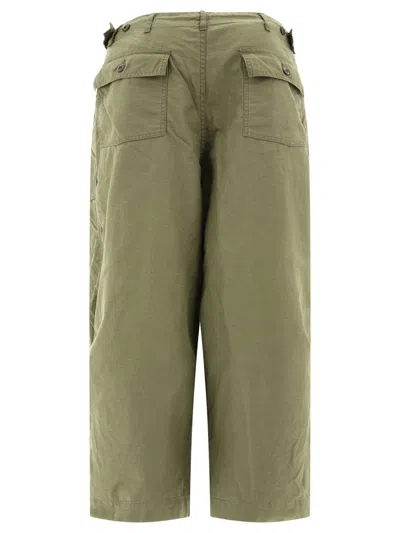 Shop Needles "fatigue" Trousers In Green