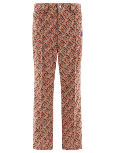 Shop Needles Bootcut Trousers In Orange