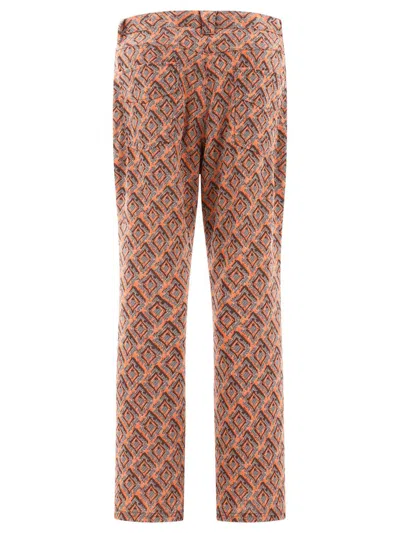 Needles Patterned Bootcut Pants In Brown