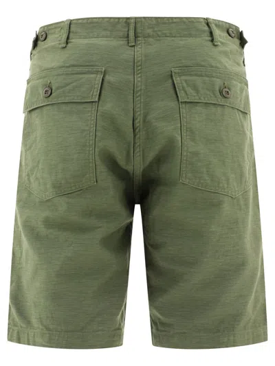 Shop Orslow "us Army Fatigue" Shorts In Green