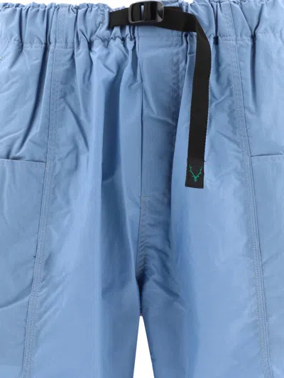 Shop South2 West8 "belted C.s." Shorts In Blue