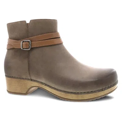 Dansko Women's Brook Bootie In Taupe In Grey
