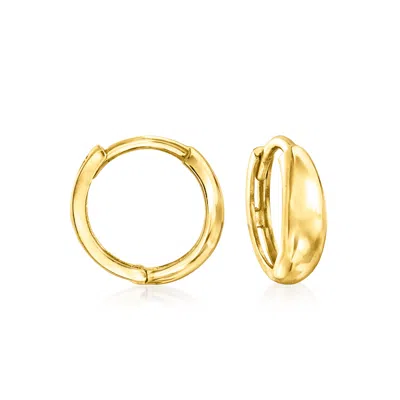 Rs Pure By Ross-simons Italian 14kt Yellow Gold Huggie Hoop Earrings In Yellow