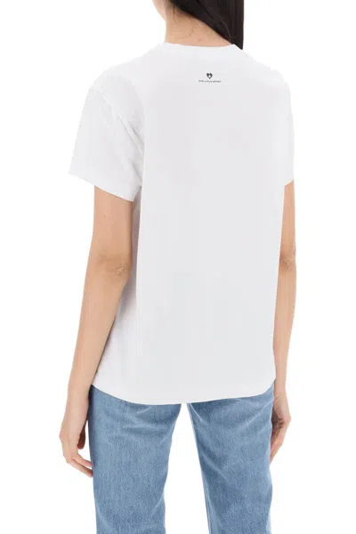 Shop Stella Mccartney Iconic Mini Heart T-shirt In Bianco