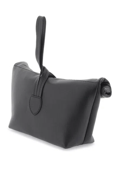 Shop Maison Margiela Leather Clutch Bag In Black