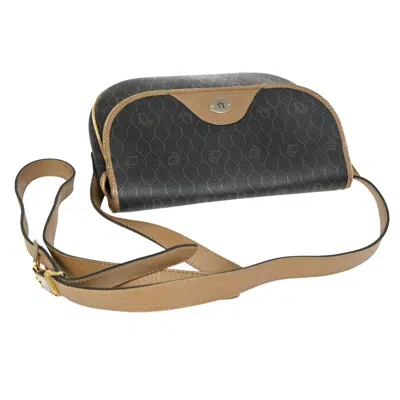 Shop Dior Trotter Brown Canvas Shoulder Bag ()