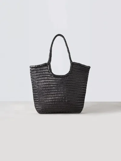 Alex Mill Dragon Diffusion Diagonal Triple Jump Bag In Black