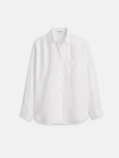 Shop Alex Mill Jo Shirt In Linen In White
