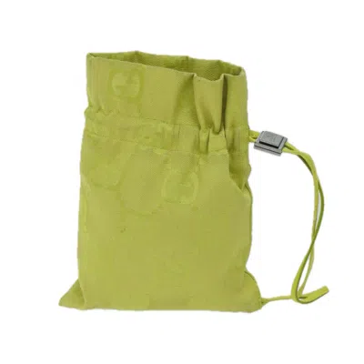 Shop Gucci Green Canvas Clutch Bag ()
