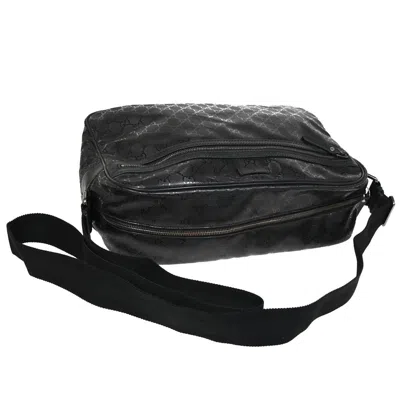 Shop Gucci Imprime Black Canvas Shoulder Bag ()