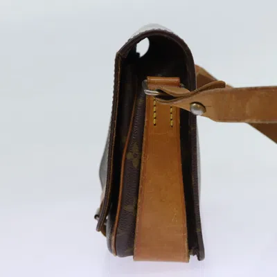 Pre-owned Louis Vuitton Cartouchiere Brown Canvas Shoulder Bag ()