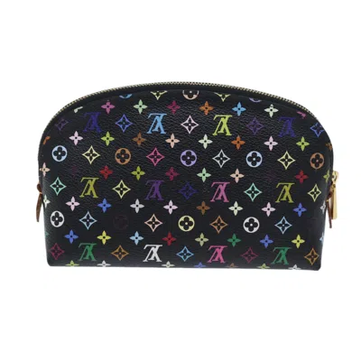 Pre-owned Louis Vuitton Cosmetic Pouch Black Canvas Clutch Bag ()