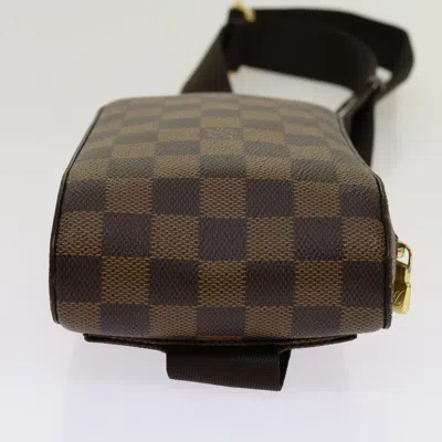 Pre-owned Louis Vuitton Geronimo Brown Canvas Shoulder Bag ()