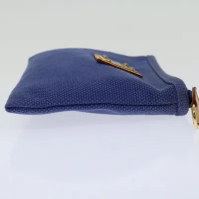 Pre-owned Louis Vuitton Pochette Blue Canvas Clutch Bag ()