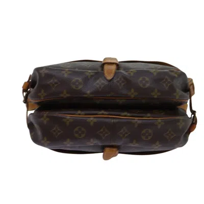 Pre-owned Louis Vuitton Saumur Brown Canvas Shoulder Bag ()