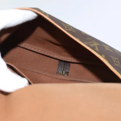 Pre-owned Louis Vuitton Saumur Brown Canvas Shoulder Bag ()
